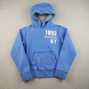 Abercrombie & Fitch Hoodie Youth XL New York Muscle Heavy VTG Y2K Sweatshirt